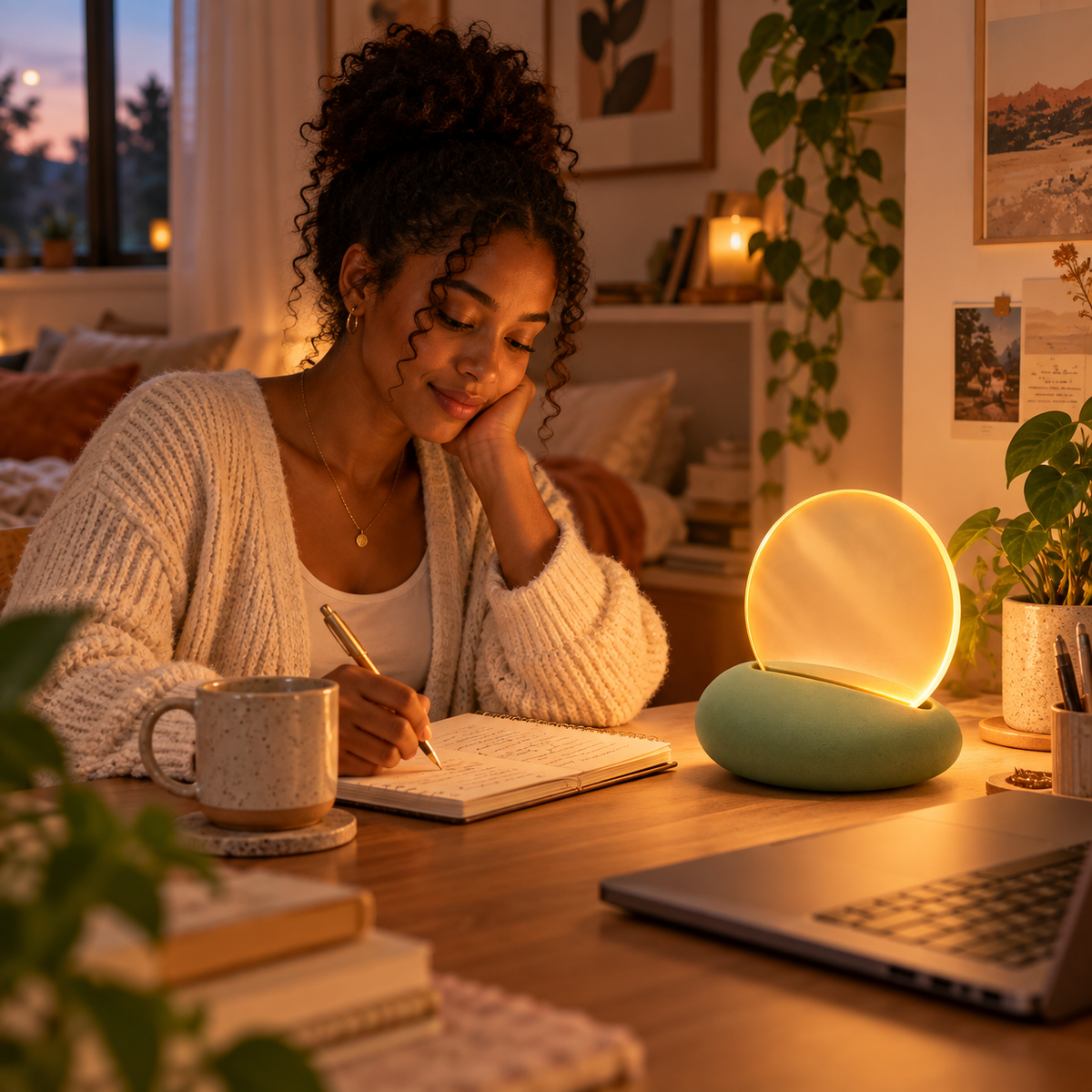 Round LED Table Lamp