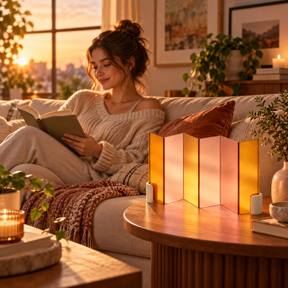 Folded Ambient Table Lamp