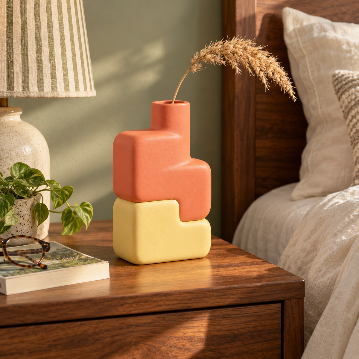 Two-Tone Decorative Vase
