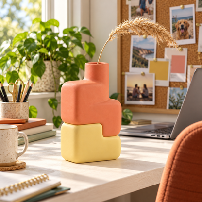 Two-Tone Decorative Vase