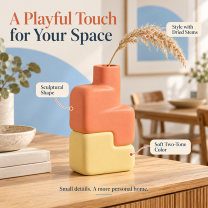 Two-Tone Decorative Vase